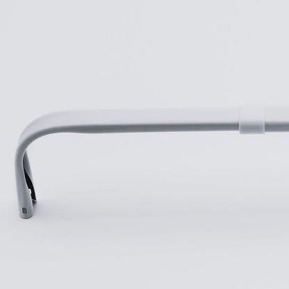 Yafa Home Fashion Heavy Duty Single Standard Adjustable Curtain Rod Hardware Included - color: White, size: 16” - 28”
