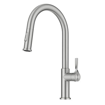 KRAUS Torak Pull Down Kitchen Faucet in Spot-Free Stainless Steel with 2 Function Sprayer, Pre-Attached Water Lines, and Mounting Hardware, KPF-2840SFS - color: Spot Free Stainless Steel, style: Pull-Down Faucet