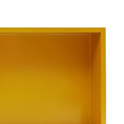 Shower Niche, 37 x 13 inch Recessed Wall Niche with LED Light Strip, Heavy-Duty Stainless Steel Modern Shampoo Storage Organizer, Sealed Waterproof, Durable & Easy to Install, Gold - color: Gold/37" X 13"