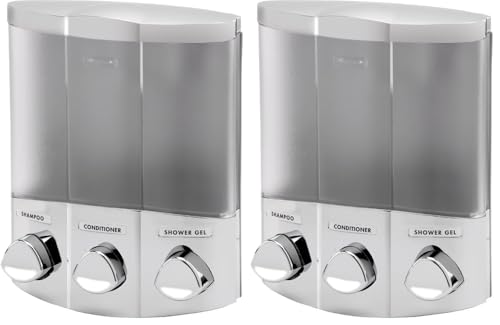 Better Living Products 76334-1, 3-Chamber, Satin Silver (Pack of 2) - color: Satin Silver, size: 3-Chamber (Pack of 2)