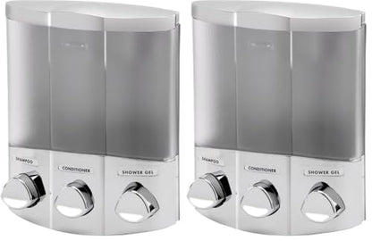 Better Living Products 76334-1, 3-Chamber, Satin Silver (Pack of 2) - color: Satin Silver, size: 3-Chamber (Pack of 2)