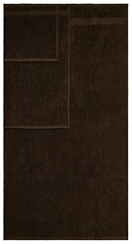 American Veteran Towel, 6 Piece Towel Set for Bathroom, 100% Cotton Turkish Bathroom Towels, 2 Bath Towels 2 Hand Towels 2 Washcloths, Brown - color: Brown, size: X Large 6 PC