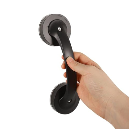 Healeved Suction Shower Grab Bar Bathroom Grab Bar for Elderly and Disabled Removable No Drilling Shower Handle Safety Handrail for Bathtubs Toilets Stairs 7.95 X 2.55 X 2.55 in