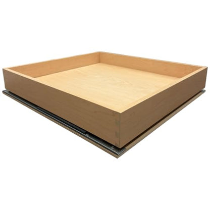SlidingSusan HardRock MDF Pull-Out Cabinet Drawer Organizer 20"W x 21"D | Heavy Duty (100Lbs) Wooden Pullout Inserts, Soft Close Sliding Shelf for Kitchen Cabinets, Pantry, Storages - Fully Assembled - size: 20x21x3'
