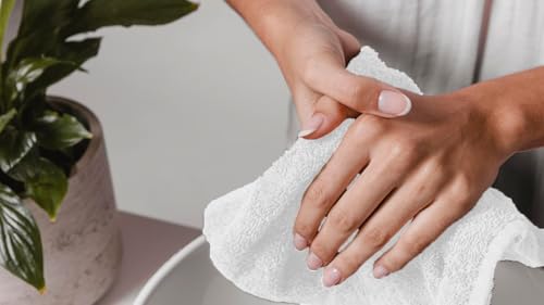 Avalon Towels White Washcloths Bulk Pack of 36 (12x12 inches) - 100% Cotton Washcloths & Face Towels - Highly Absorbent & Soft Wash Cloths for Showering, Wash Rags for Body & Face Cloths - color: White