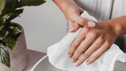 Avalon Towels White Washcloths Bulk Pack of 36 (12x12 inches) - 100% Cotton Washcloths & Face Towels - Highly Absorbent & Soft Wash Cloths for Showering, Wash Rags for Body & Face Cloths - color: White