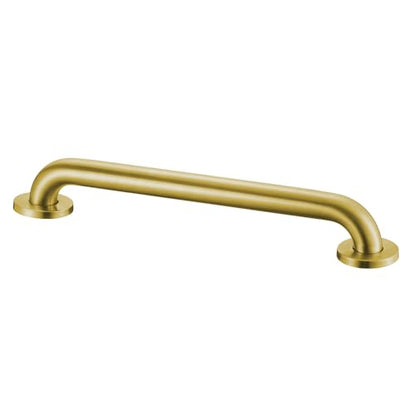 Stardrix 18-Inch ADA Compliant Grab Bar, 1.5" Diameter, Concealed Mounting Flanges, Handicap Friendly, Commercial & Residential Bathrooms, Brushed Gold Stainless Steel - color: Brushed Gold, size: 18"