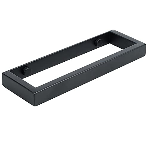 Alise 8 Inch Hand Towel Holder Towel Bar for Bathroom Wall Mount,Matte Black Towel Hanger Towel Rack for Bathroom Lavatory,SUS304 Stainless Steel Towel Rail Towel Rod Self Adhesive or Drilling Mount - color: Black, size: 8-Inch