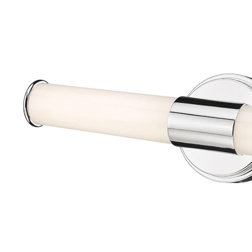 ML Lighting 2220-CH Trumann 1-Light Vanity, LED Polished Chrome - color: Polished Chrome, size: 18-Inch