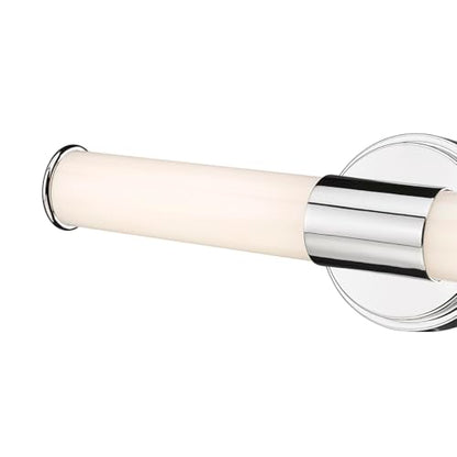 ML Lighting 2220-CH Trumann 1-Light Vanity, LED Polished Chrome - color: Polished Chrome, size: 18-Inch