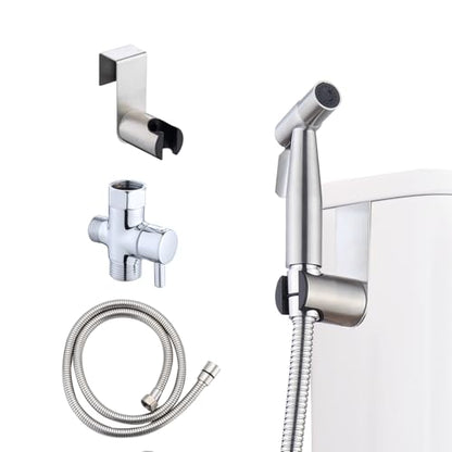 Handheld Bidet Sprayer for Toilet & Bathroom, Adjustable Water Pressure Spray Gun with 304 Stainless Steel Hose, Bidet Faucet for Postpartum Care, Elderly, Muslim Shower, Easy to Install