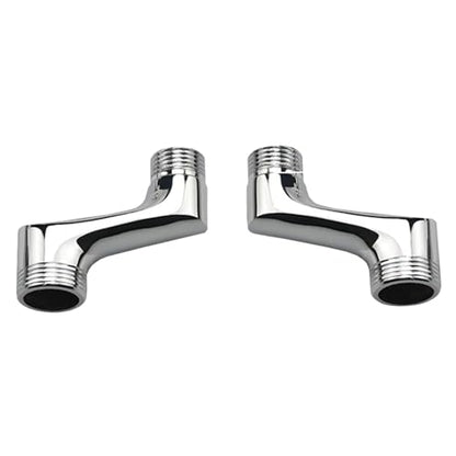 2Pcs Shower Head Adapter Brass Shower Head Extender Adjustable Swivel Arm 1/2 3/4 Offset Connection Excentric Toilet Connection
