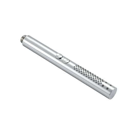 2-in-1 High Pressure Round Handheld Shower Only, Chrome | Anti-clog Nozzles, Rain Shower Spray, Clean Tub Tile & Pets, Replacement for Standard Shower Head, Chrome