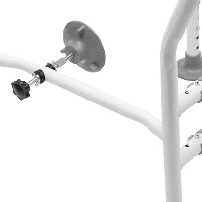 Toilet Safety Rails,Raised Toilet Seat with Handles Toilet Handles for Elderly and Disabled,Adjustable Carbon Steel Grab Bar for Toilets Bathrooms Stairs,Easy to Install,330lbs Load