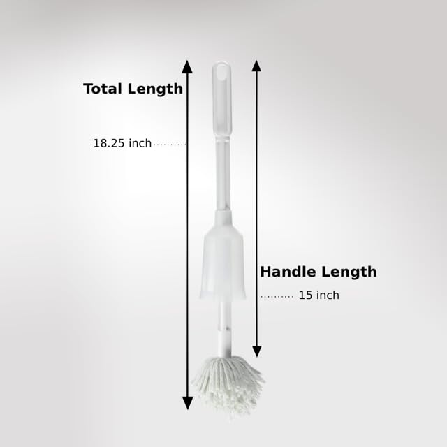 Fuller Brush Toilet Bowl Cleaner Brush – Antimicrobial Toilet Swab with Soft Non-Scratch Head, Long Handle, Deep Cleaning Under Rim (Pack of 1) - size: 1 Pack