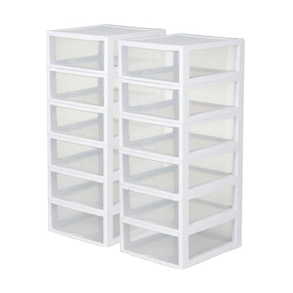 Sterilite Stacking Drawer Storage Organizer for Clothes, 16 Quart, 12-Pack | Stackable and Modular Clear Plastic Drawers and Containers for Clothing, Accessories, Craft Supplies, Shoes or Linens - size: 16 Quart, style: 12 Pack