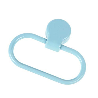 Self-Adhesive Towel Ring No Drilling Towel Holder for Bathroom and Kitchen 5.9 X 4.9 X 0.8 Inches Plastic Wall-Mounted Rack
