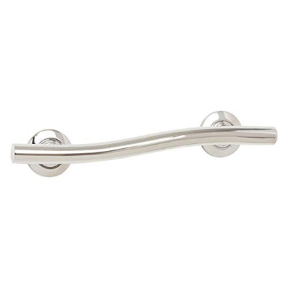 Seachrome 18 inch Bathroom Wave Grab Bar Polished Finish - color: Polished, size: 18