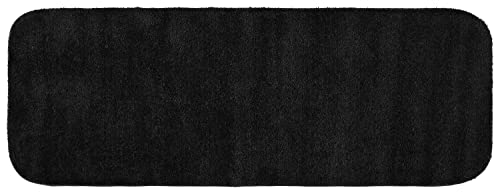 Garland Rug Traditional Bath Rug, 22-Inch by 60-Inch, Black - color: Black, size: 1'10" x 5' (Rectangular)