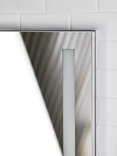 Kohler 99007-TLC-NA Verdera, Medicine Cabinet Mirror with Lights, Recessed or Surface Mount Bathroom, 24 in. W x 30 in. H - size: 24" W x 30"H, style: Lighted