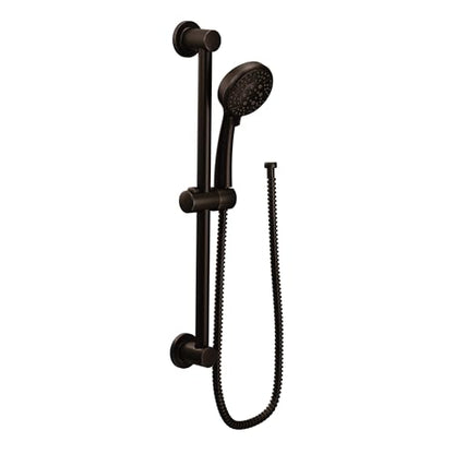 Moen Eco-Performance Oil-Rubbed Bronze 4-Spray Pattern Detachable Handheld Showerhead with 69-Inch-Long Hose with 30-Inch Slide Bar, 3669EPORB - color: Oil Rubbed Bronze