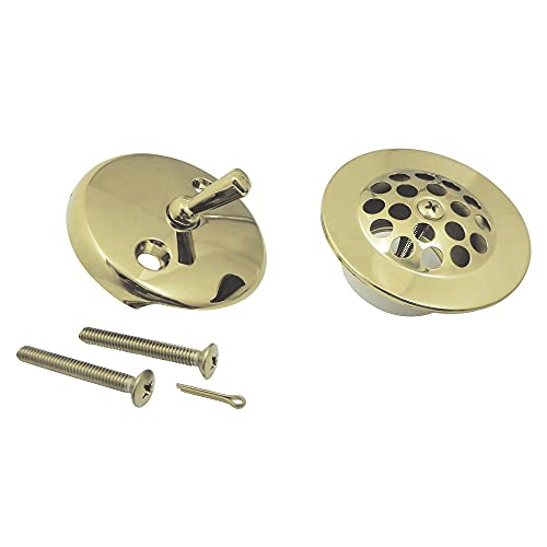 Kingston DTL5305A2 Trip Lever with Grid Conversion Kit, Polished Brass - color: Polished Brass