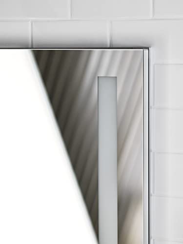 Kohler 99007-TLC-NA Verdera, Medicine Cabinet Mirror with Lights, Recessed or Surface Mount Bathroom, 24 in. W x 30 in. H - size: 24" W x 30"H, style: Lighted
