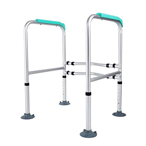 Toilet Safety Frame Free Standing Toilet Grab Bars Surrounding Rail Bathroom Handrail Adjustable Height with Safety Handles for Elderly, Disabled, Handicapped, Bathroom ALGFree