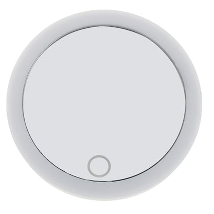 FOMIYES Magnifying LED Makeup Vanity Mirror 4-inch with 10x Lighted Magnification Rechargeable Suction Cups Portable Travel Mirror for Bathroom and Dressing Table