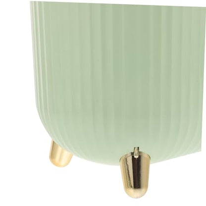 Sleek Narrow Bathroom Trash Can with Lid Versatile Plastic Waste Bin for Bedroom Kitchen Office Elegant Design for Seamless Waste Disposal Compact Spaces