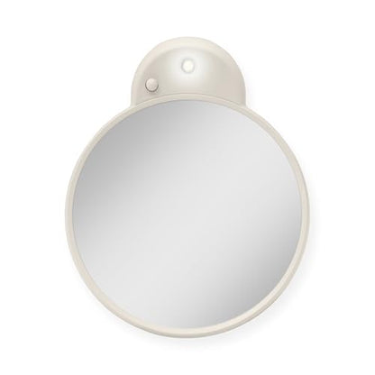 Zadro Magnification Lighted Compact Mirror with LED Light & Retractable Suction Cups – Travel Makeup Mirror, Cool White 6400K Lighting, Battery Operated, Made in USA (Neutral, 10X | 4.3" L x 3.5" W) - color: Neutral