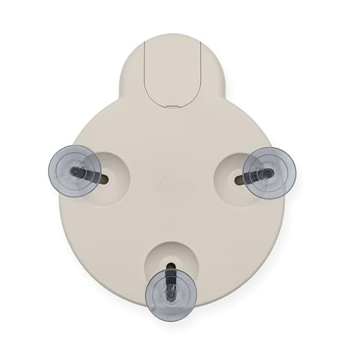 Zadro Magnification Lighted Compact Mirror with LED Light & Retractable Suction Cups – Travel Makeup Mirror, Cool White 6400K Lighting, Battery Operated, Made in USA (Neutral, 10X | 4.3" L x 3.5" W) - color: Neutral