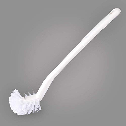 Baffect Curved Toilet Brush with Long Anti-Slip Grip Handle (Plastic) | Toilet Cleaning Brushes Strong Decontamination Hanging Portable Toilet Bowl Brush Bathroom Accessories