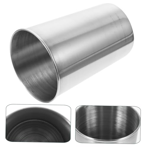 Stainless Steel Tumbler Cup for Bathroom and Home Use Multi-use Water and Beverage Cup with Smooth Surface Silver Design Easy to Clean and Suitable for Toothbrush Drinks