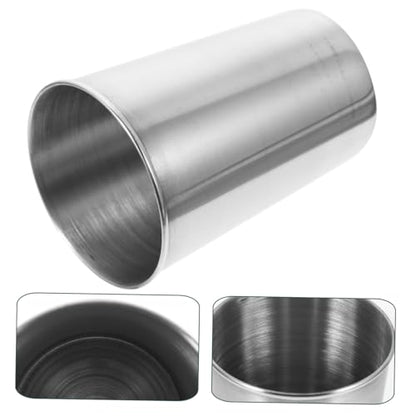 Stainless Steel Tumbler Cup for Bathroom and Home Use Multi-use Water and Beverage Cup with Smooth Surface Silver Design Easy to Clean and Suitable for Toothbrush Drinks