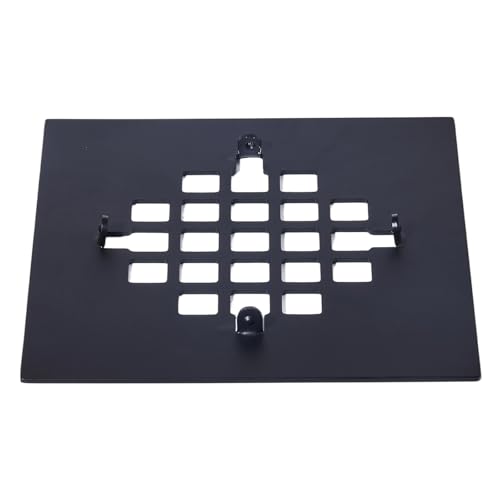 4-1/4 (4.25) Inch Square Snap-in Shower Drain Cover Used for Replacing Shower Strainer Grid,304 Stainless Steel (Black) - color: Black