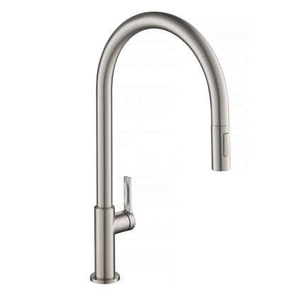 KRAUS Oletto High-Arc Tall Single Handle Pull-Down Kitchen Faucet in Spot Free Stainless Steel, Height 20 3/8 inch, KPF-2821SFS - color: Spot Free Stainless Steel, style: High Arc Faucet