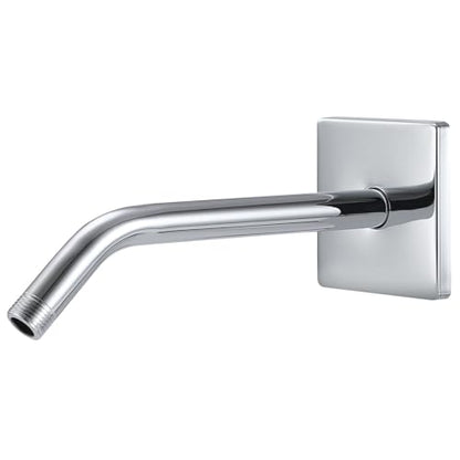 Shower Arm with 3.5" Flange, 10 Inch Wall Mount Replacement Shower Head Arm For Fixed Shower Heads and Handheld Showerhead, Chrome - color: Chrome, style: 10 Inch