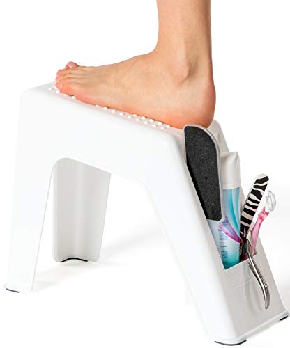 Demi's Home Shower Foot Rest - Pedicure Foot Rest - White - (Supplies Not Included) - color: White