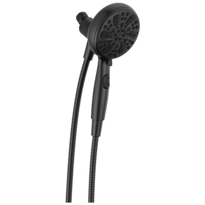Delta Faucet 6-Spray SureDock Magnetic Shower Head with Handheld Spray, Matte Black Shower Head with Hose, Showerheads & Handheld Showers, MagnaTite Docking, Matte Black 75609BL - color: Matte Black