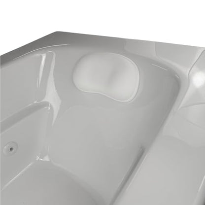 HYDRABATHS® Suction Gel Bath Pillow, White, Soft Comfort Design with 2 Suction Cups