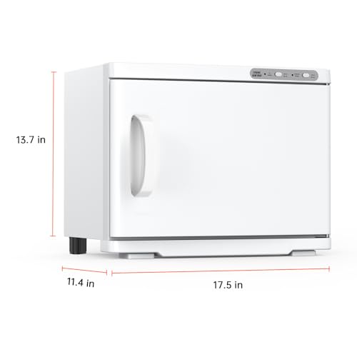 Hot Towel Warmer for Spa,2-in-1 Thermostatic Towel Heater,23L Large Capacity with Quick and All-Round Heating for Facial SPA,Beauty Salon,Esthetician and Bathroom White - color: White