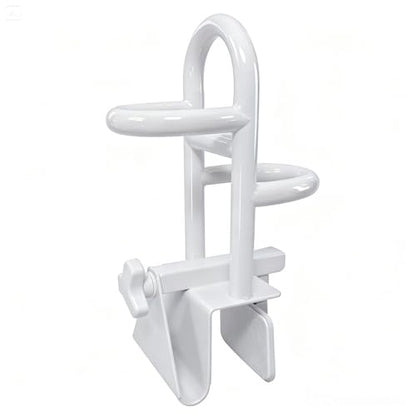 Adjustable Triple Grip Bathtub Grab Bars | Clamp-On Safety Handrail, For Seniors, Disabled & Elderly, Fits 3-7Inch+ Thick Walls, Bathroom Balance Support, Family Safety