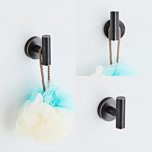 Oil Rubbed Bronze Bathroom Hardware Set 5 Piece with Towel Racks for Bathroom, SUS304 Stainless Steel Bath Towel Bar Set, 24 Inch Wall Mounted Accessories Kit - color: Oil Rubbed Bronze