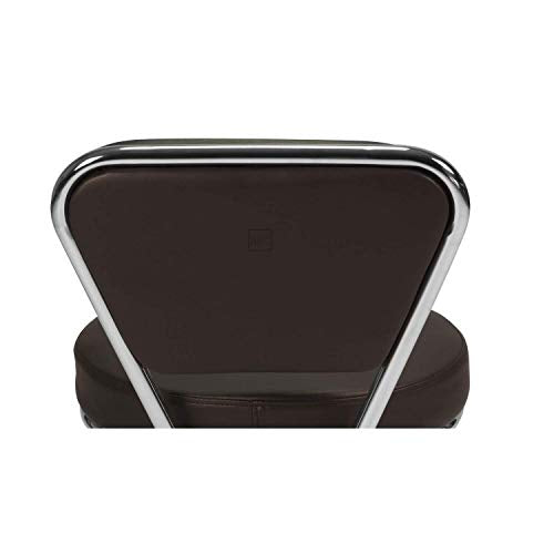 Dayton Garage Rolling Seat (Coffee) Pneumatic, Short Stool with Adjustable Height 13"-15", Perfect for Garage Task, Home Cleaning, Bathroom Short Seat, Technician Task - color: Coffee