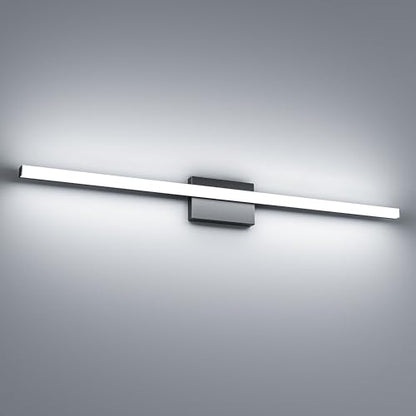 42Inch LED Bathroom Vanity Light Bar 5700K Dimmable Led Bathroom Light Over Mirror Modern Bath Wall Light Cool White ETL Certified 40W - color: 1 Pack - Black 5700k Daylight, size: 42 Inch