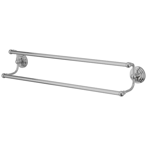 Kingston Brass BA2713C Milano Dual Towel-Bar, 24-Inch, Polished Chrome - color: Polished Chrome