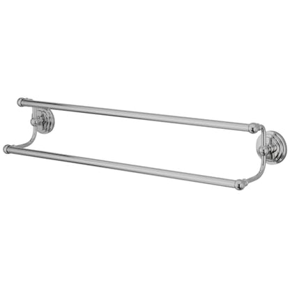 Kingston Brass BA2713C Milano Dual Towel-Bar, 24-Inch, Polished Chrome - color: Polished Chrome