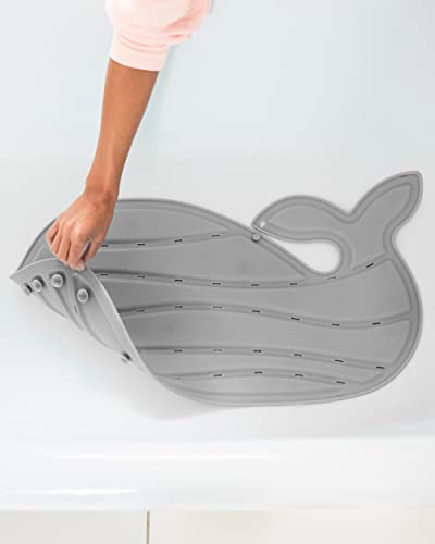 Skip Hop Non-Slip Baby Bath Mat, Moby, Grey - color: Moby Non-slip Bath Mat
