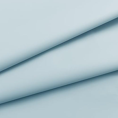 Barossa Design Shower Curtain Liner Light Blue, Standard Size | Premium PEVA, BPA & PVC Free, No Chemical Smell, Metal Grommets, Lightweight Shower Curtain with 3 Magnets for Bathroom - color: Light Blue, size: 72"W x 72"L (Pack of 1)